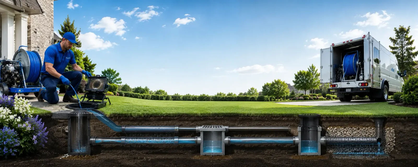 Outdoor drain cleaning information for Jersey, GA